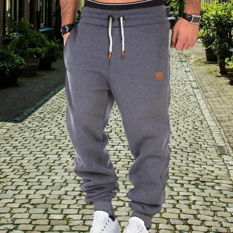 Męskie spodnie małe przedmioty noszące oddychające sporty z sznurkiem w pasie kostki do joggingu treningów na siłowni miękki