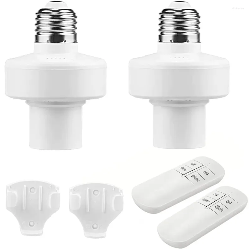 Lamp Holders E27 Holder Wireless Remote Control With 60min 30min 110V / 220V Power Switch Socket Timing Lights