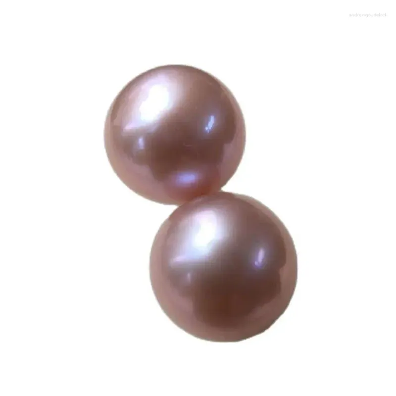 Orecchini a bottone Affascinante coppia di orecchini con perla lavanda dei Mari del Sud da 7-8 mm da 7-8 mm