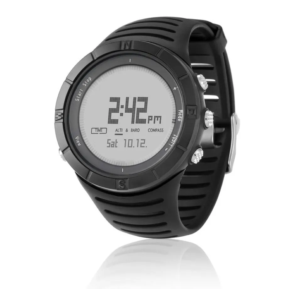 North Edge Men's Sport Digital Watch Godziny Pływające sportowe zegarki wysokościomierza barometr Compass Thermometr Weather Me206O