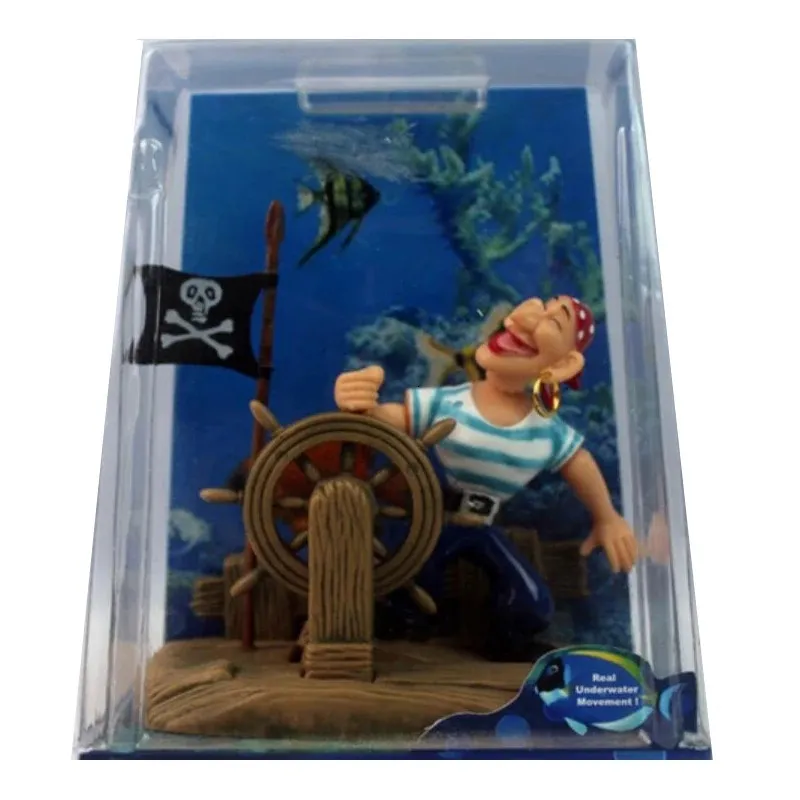 WinAqum Onderzeese Decoratie JOLLY ROGER BELUCHTING ORNAMENT Decor voor Aquarium Fish Tank Wa93 240307