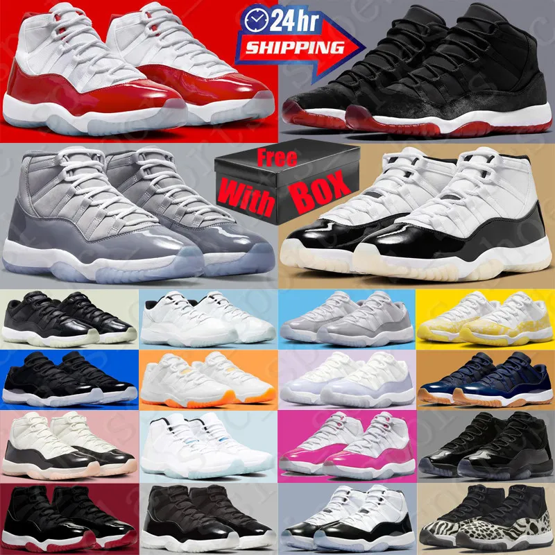 Box Jumpman ile Cherry 11 11s Basketbol Ayakkabıları Erkekler İçin Kadınlar Brow Velvet Uzay Reçel Minnettarlık Serin Gri Erkek Kadın Trailler Sneakers Boyut 36-47