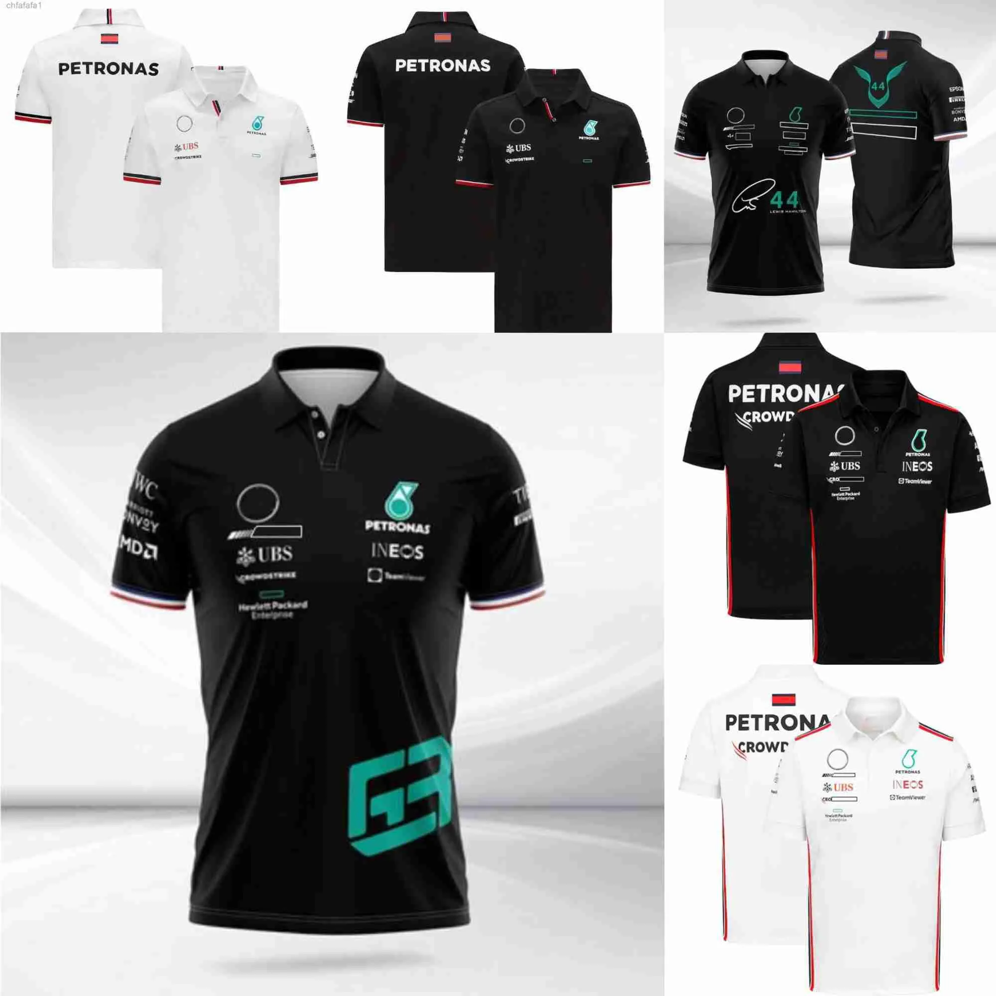 F1 Formula 1 T-shirt Summer Short-Sleeved Polo Shirt tego samego stylu mpru