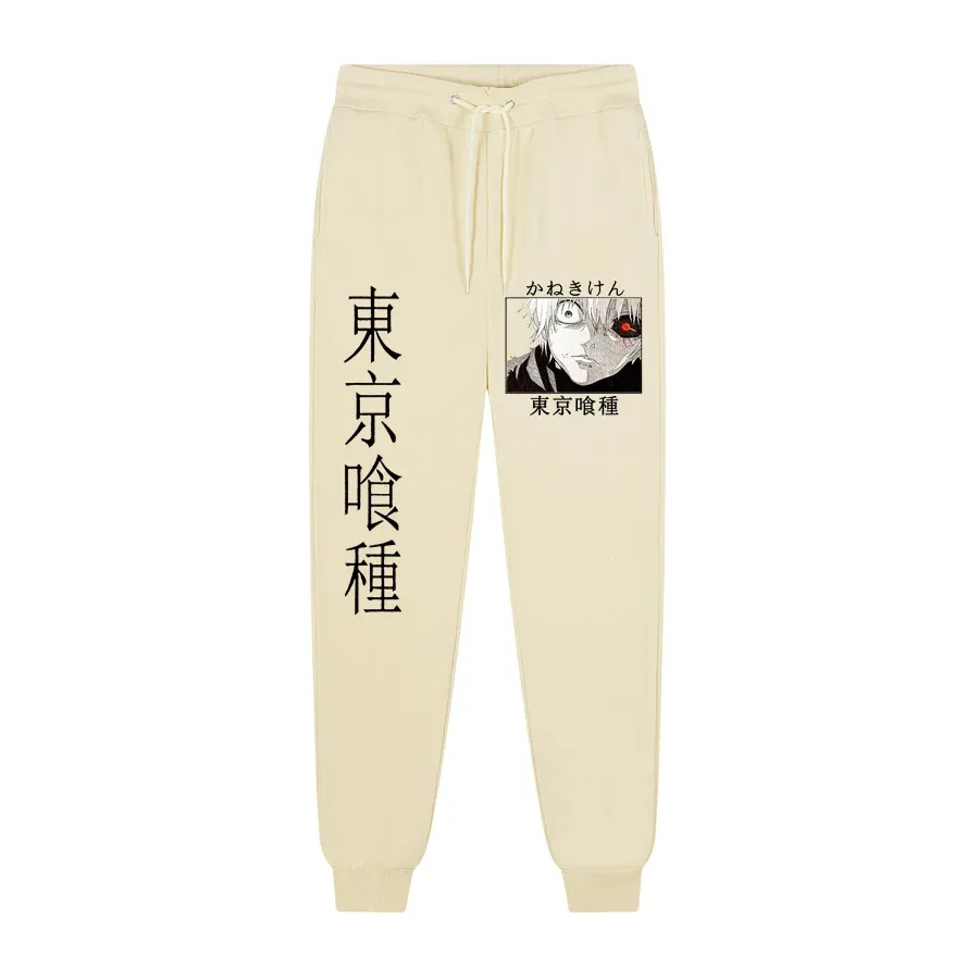 Spodnie 2022 AUTUMN Winter Men's Joggers Brand Moders Tokyo Ghoul Anime Printing Printing Pants Press Spanty Bieganie odzieży sportowej