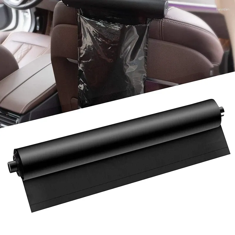 Accessoires d'intérieur sacs poubelles de voiture, support de sac poubelle en aluminium et métal (20 sacs en plastique)