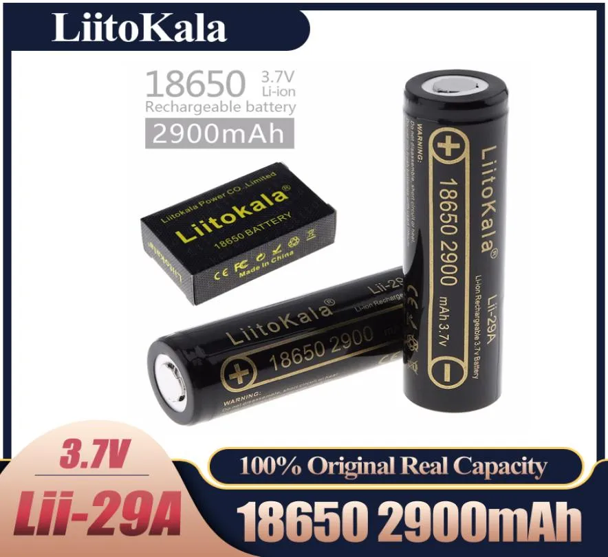 Liitokala ganze 200 stücke Lii29A 18650 3000 mAh batterie 2900 mah 36 V 37 V entladung 20A VP gewidmet wiederaufladbare High power bat3118156