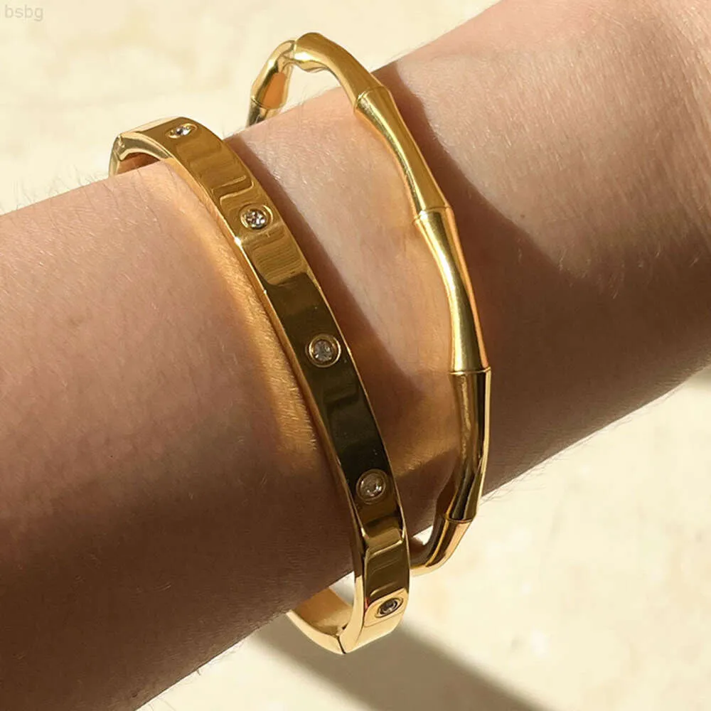 Famosos diseñadores de lujo joyería amor tornillo pulsera brazalete clásico diseñador pulsera chapado en oro acero inoxidable brazaletes de moda