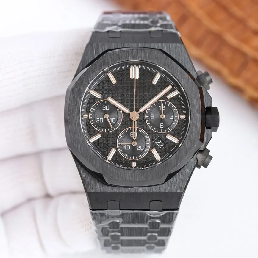 Mens Watch Automatic Mechanical 7750 Movement Chronograph Watches 41mm Super Luminous Business Wristwatch Sapphire Waterproof All 245p