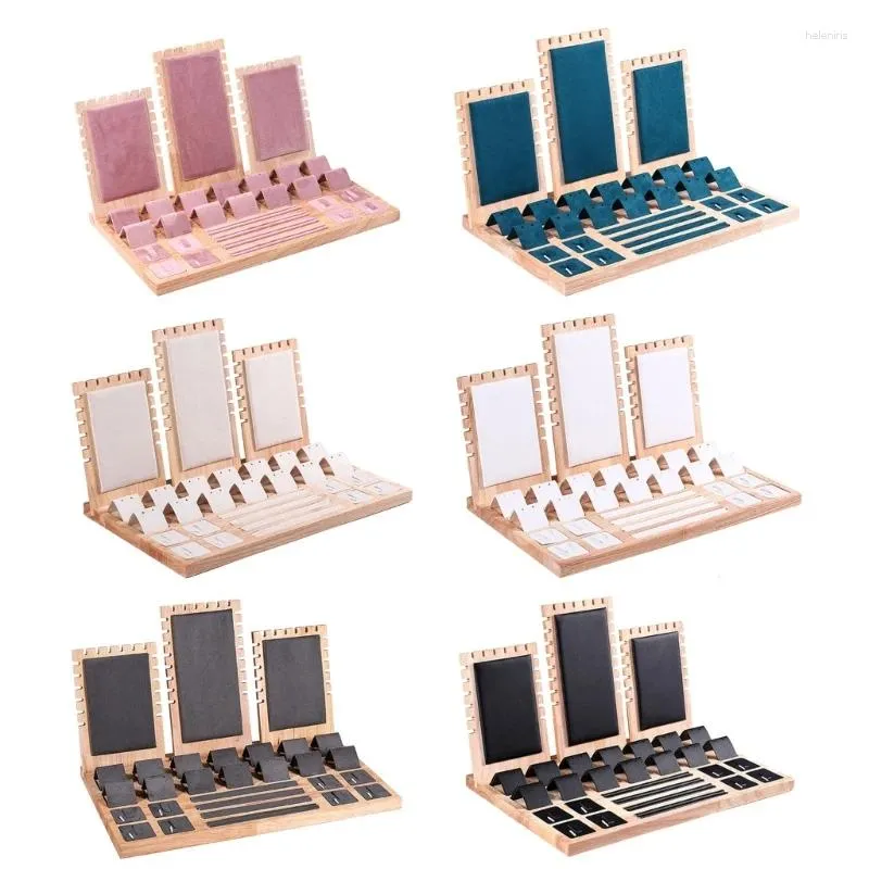 Jewelry Pouches Elegant Display Stand Convenient Holder Adjustable Compartments Tray For Enthusiasts