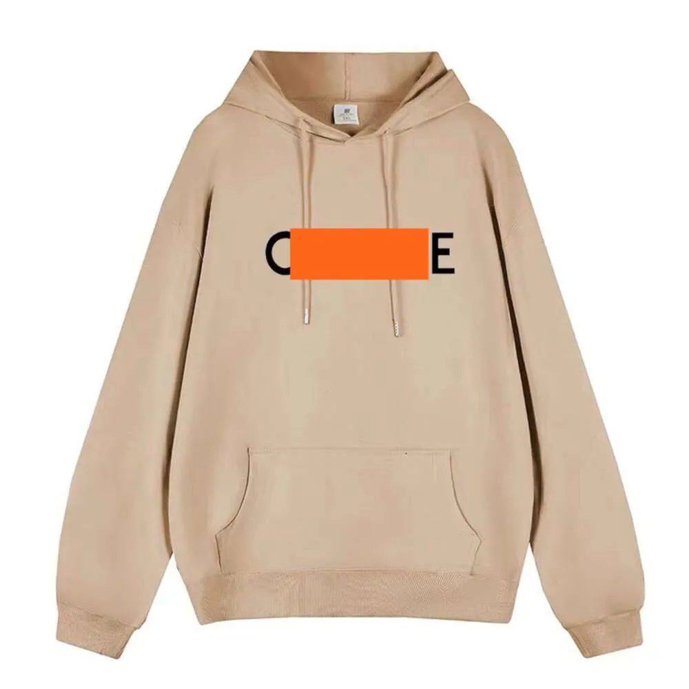 Factory Direct Sales Off CE Men's Women's 3D Convex Steel Seal Letter Loose Casual and Versatile Terry Plush Pullover Hooded Sweater High Quality Designer Hoodie 58