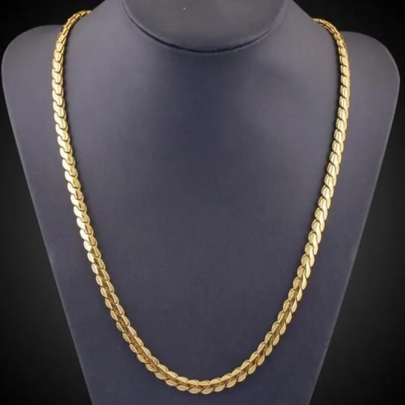 Europa Stati Uniti commercio estero fornitura collana da uomo in oro 18 carati - catena clavicola placcata gioielli hip-hop164Y