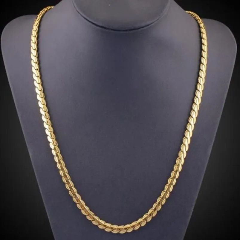 Europa Verenigde Staten buitenlandse handel aanbod heren ketting 18K goud vergulde sleutelbeen ketting hiphop sieraden164Y