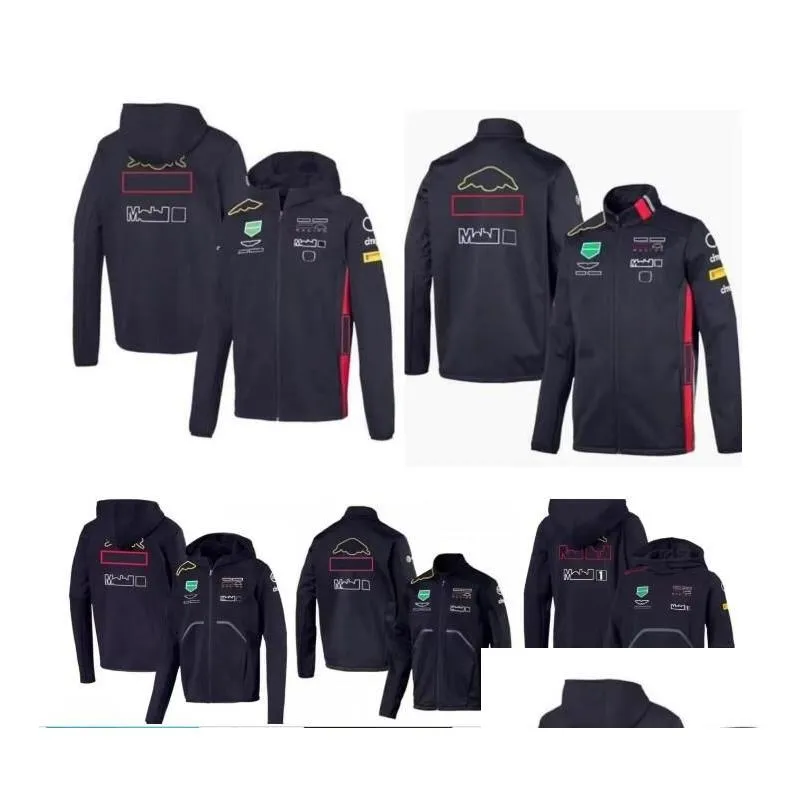 Motorradbekleidung Neue F1-Rennjacke Frühling und Herbst Team-Reißverschluss-Sweatshirt mit der gleichen Anpassung Drop-Lieferung Automobile Dhuvg