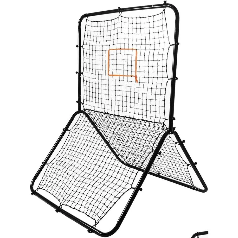 Другие спортивные товары Mti-Sport Rebounder Pitch Back Sn с регулируемой мишенью Черный 65 X 49 дюймов Прямая доставка Спорт на открытом воздухе Dhz0L