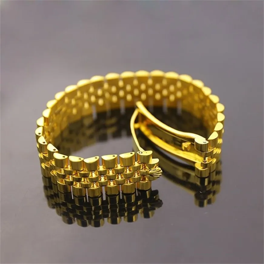 Bracelets couronne Vintage en acier inoxydable 316L, compteur de vitesse, bracelets, fermoir, chaîne à main, bijoux cadeau 210812308K