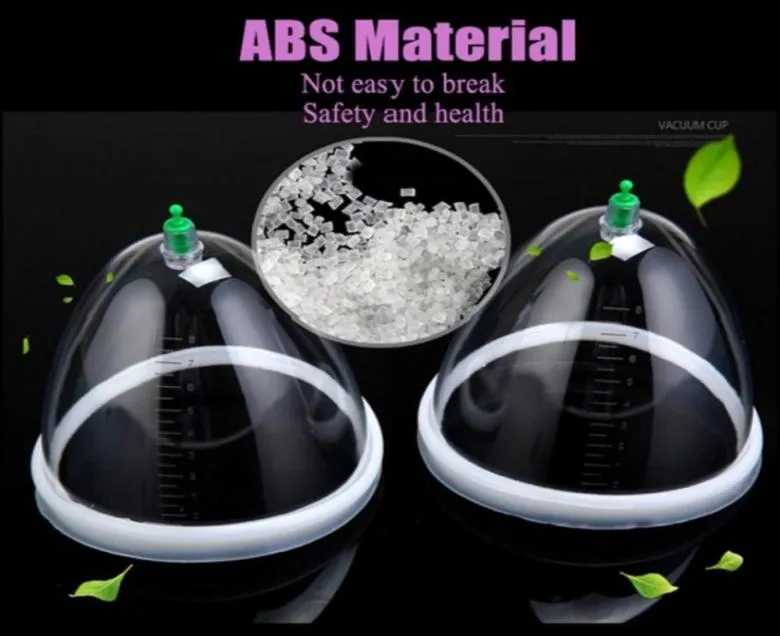 Large Vacuum Suction Cups Breast Pump Buttocks Enhancement Bust Care Lift Firming Cans Rich Buttocks Muscle Stimulator Massager3815410