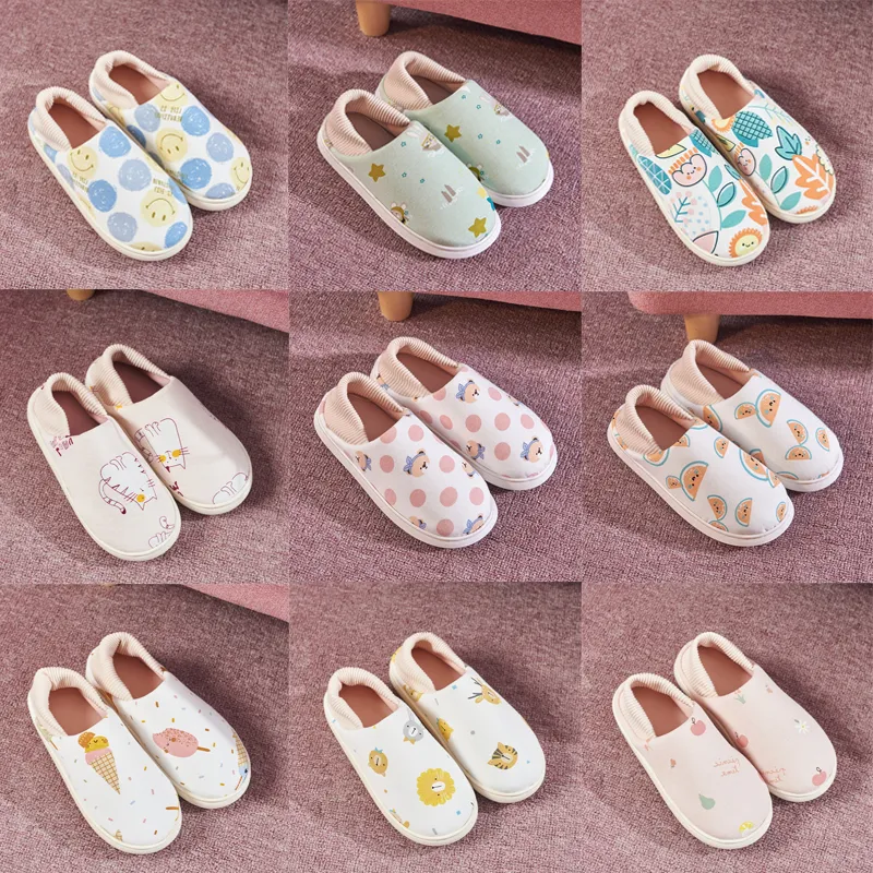 Winter Pregnant Womens Nonslip Bottom Soft Fruit Home Postpartum Large Size Cotton Slippers Size 36-41 G 63