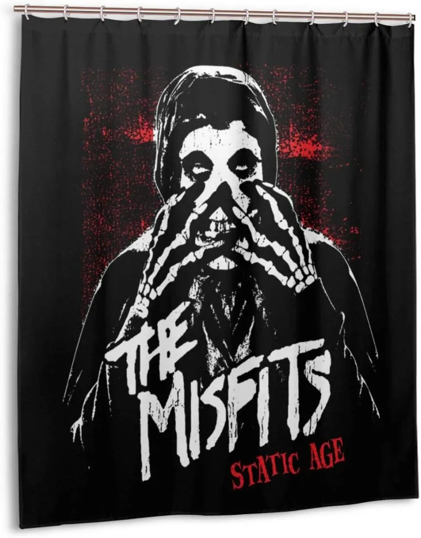 GVV Bathroom Decor Shower Curtain Misfits Durable Fabric Bath Curtain Waterproof 66x72 in168cmX183cm3558035