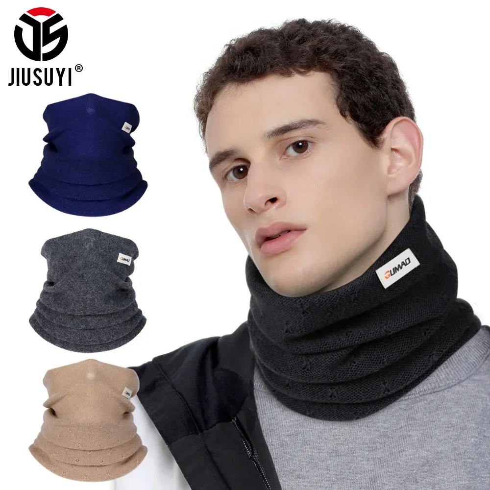 Winter Bandana Wool Scarf Windproof Face Cover Mask Ski Outdoor Sport Hiking Running Cycling Soft Neck Warmer Gaiter Neckerchief 240226