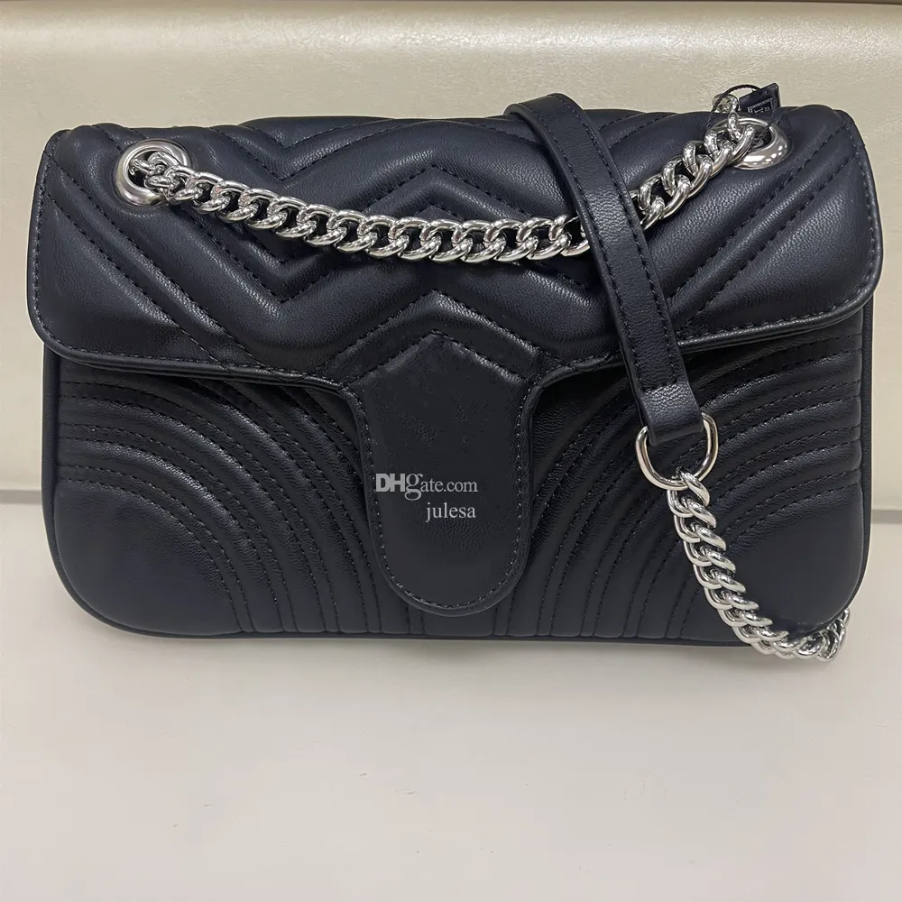 Borse di design femminile marmont catene argentate sacchetti per la spesa per spalle borse da sera borse da bagno borse da borsetto