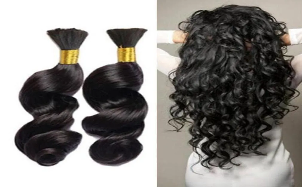 Human Hair For Micro Braids Loose Wave Bulk For Braiding No Weft 9A Loose Wave Bulk Hair Extensions18039036557674