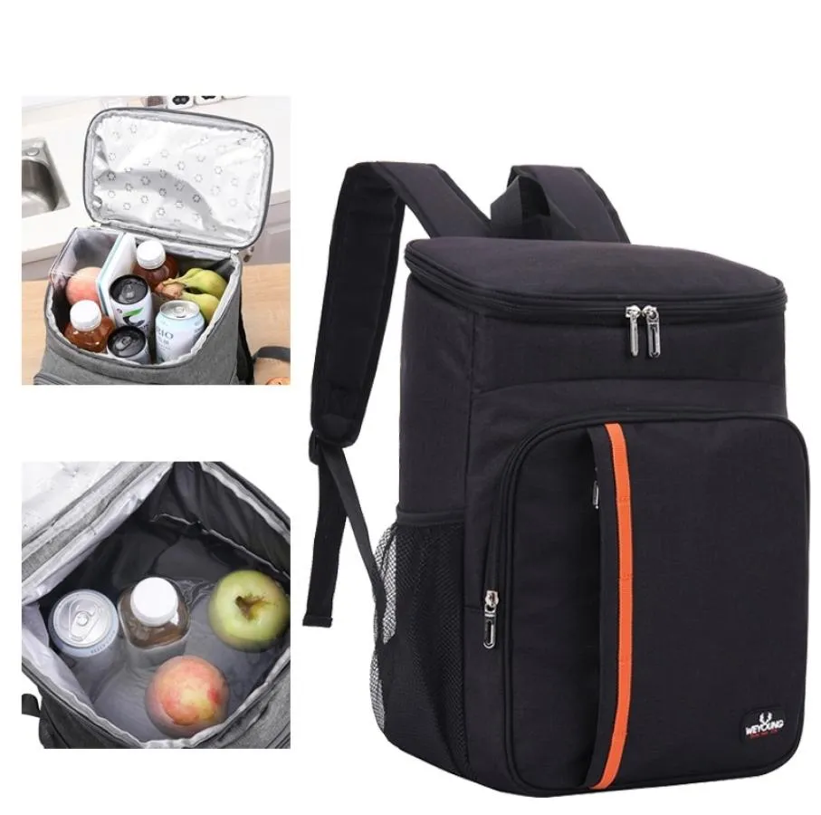 Sac à dos isotherme de 18l, grande capacité, boîte de Camping isolée au chaud, stockage des aliments et des boissons, W2203112318995