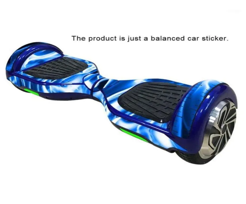 Skate 2021 decalque de pele de vinil protetor para 65in auto balanceamento placa scooter hoverboard adesivo 2 rodas carro elétrico fil5699370