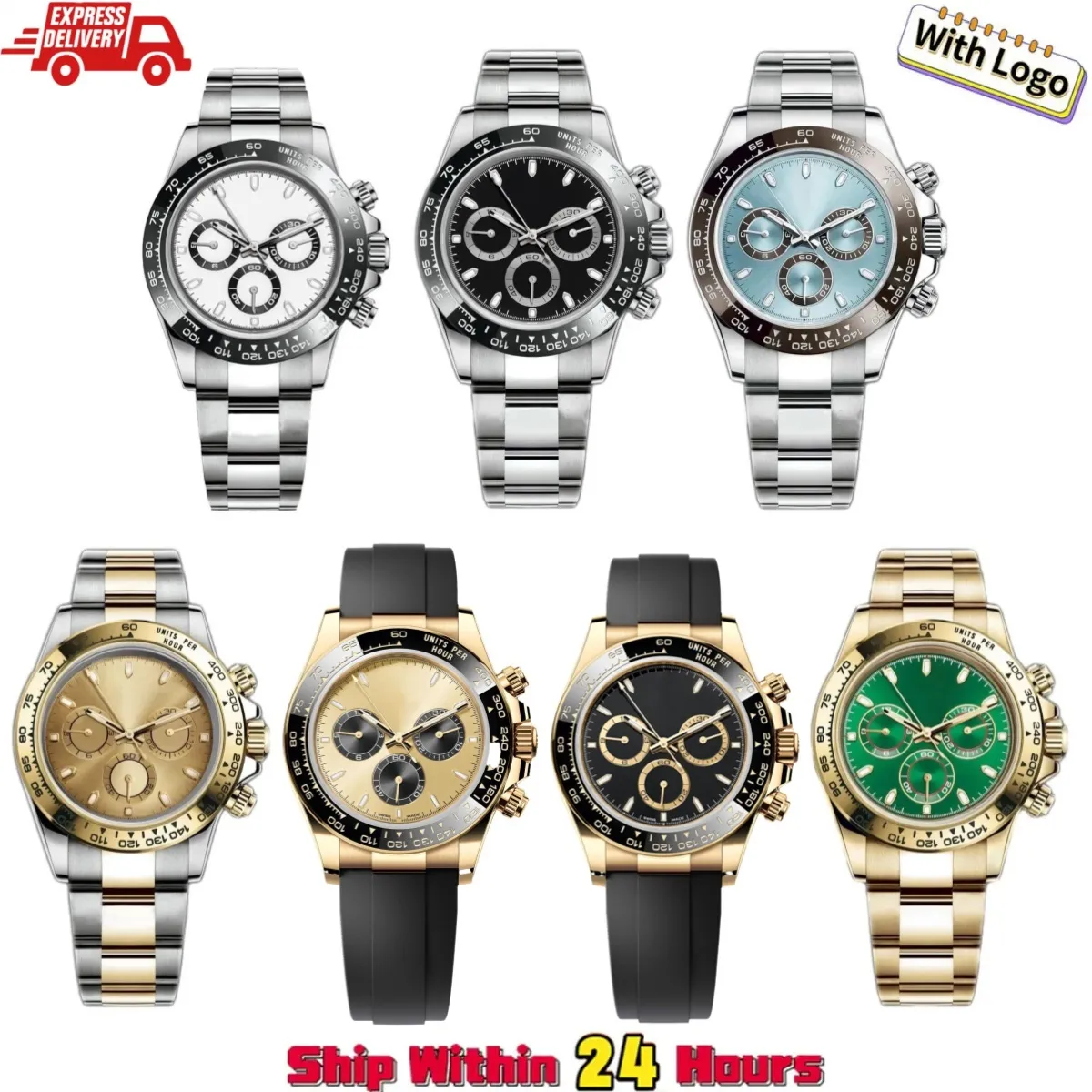 مشاهدة Men's Watch Automatic Movement Watch Luxury Watch Fashion Sapphire Watch عالية الجودة ساعة Panda Watches للرجال مع صندوق