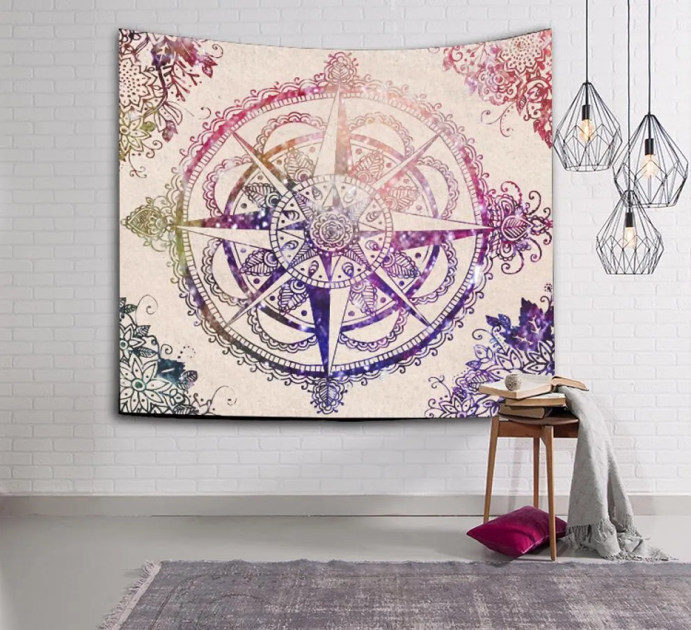 Indian Tapestry 3D Digitale Schilderijen Muur Decoratieve Wandtapijten Bohemen Strand Gooi Handdoek Deken Home Decor Mandala Hangend Decor2697097