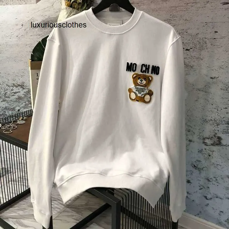 Felpe con cappuccio da donna Felpe 2024 Italia Marche famose Designer di abbigliamento di marca Moda Cotone Coppie Tee Casual Estate Uomo e abbigliamento Camicie lunghe Orso