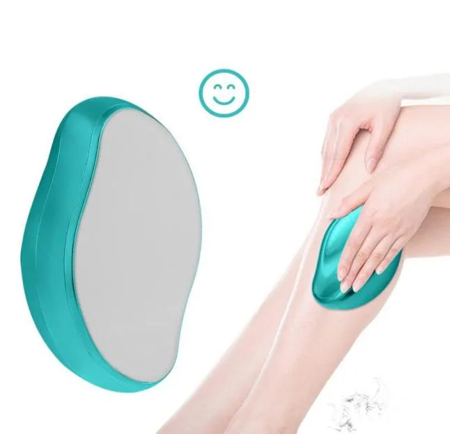 Fysiskt hårborttagning Glas smärtfritt hårborttagare Eraser Safe Epilator Easy Cleaning Återanvändbar Portable Beauty Skin Care Tool5452183