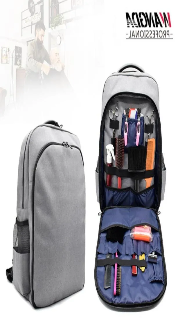 Portable Barber Portcase Scissors Bag Frisörande Skönhetsminkverktyg Big Capacity Storage Bag Multifunktionell Travel Backpack7091274
