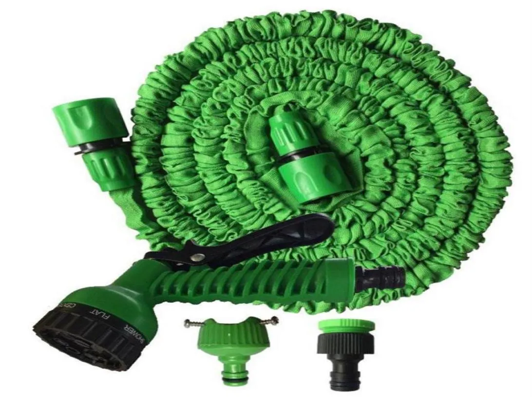 High Quality Retractable 50FT Water Hose Set With Multifunction Water Gun Easy Use House Garden Washing Expandable Hose Set DH0752102134