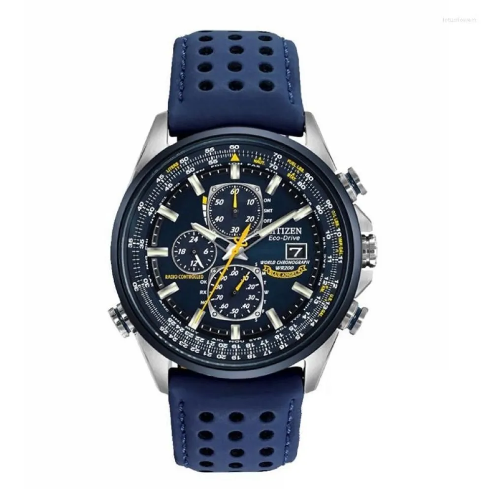 Relógios de pulso Homens Relógios Luxo Relógio de Quartzo Calendário Luminoso À Prova D 'Água Cinta Fancy Round Watch para Aço Inoxidável Chronograph249w