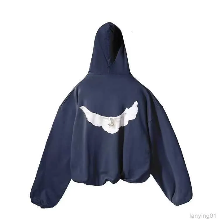 Nya Mens Dove Hoodie Sweatshirts Designer Kanyes Classic Wests CPFM Hoodies Three Party Joint Name Peace Doves Tryckt kvinnor