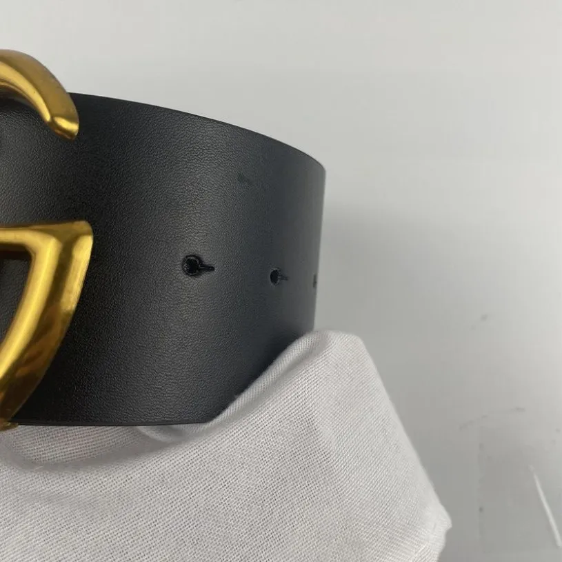 herenmode ontwerper merk riem 7cm dames vrije tijd brief grote gouden gesp luxe belts264n