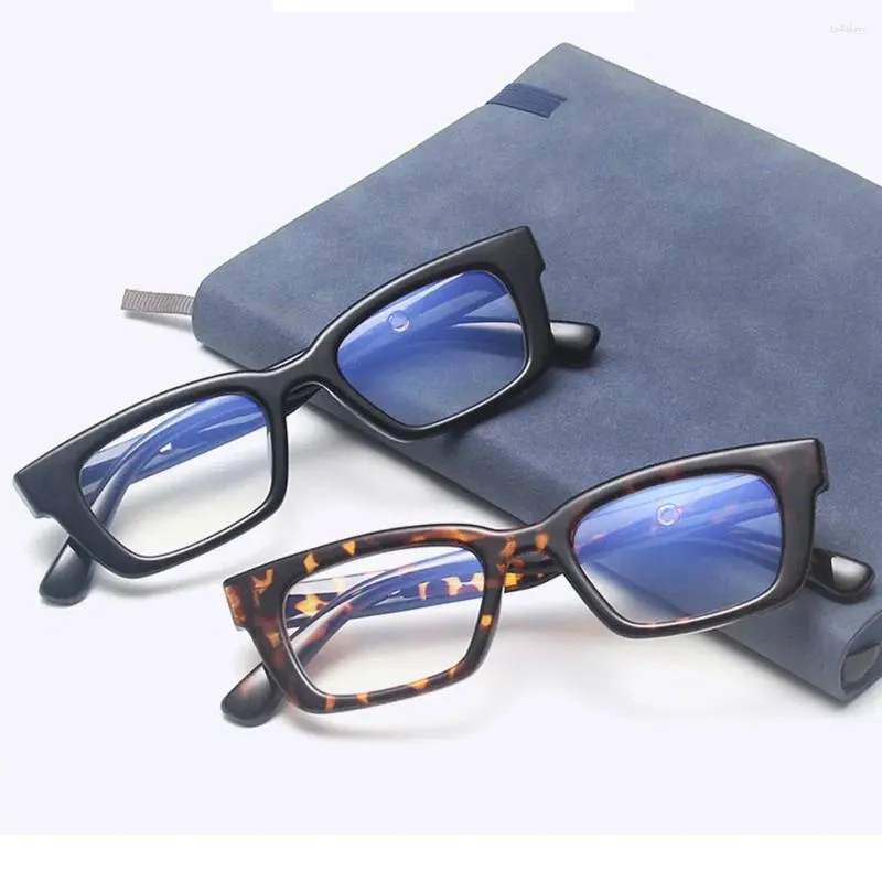 Solglasögon Fashion Vision Care Blue Light Blocking Square Frame Eyewear Computer Goggles Vintage Gelgasses Anti-Blue Glasses