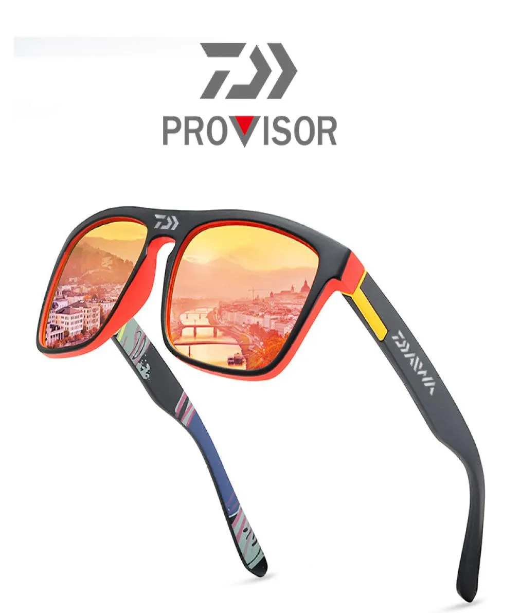 2020 Daiwa Новые мужские039s Поляризованные очки для рыбалки Летние уличные альпинистские модные спортивные солнцезащитные очки с цветной пленкой2184462