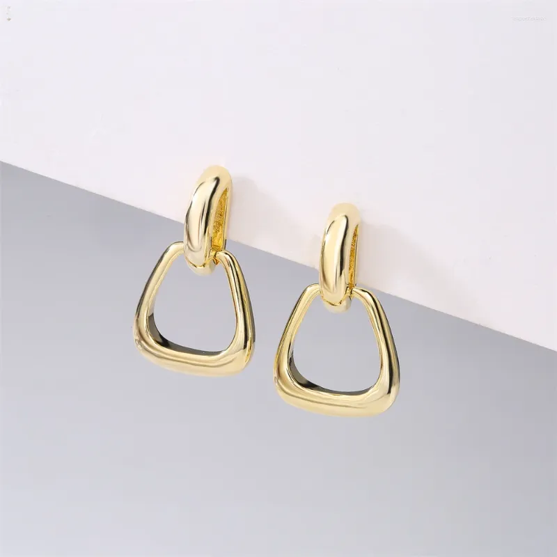 Boucles d'oreilles Cmoonry Design géométrique classique couleur or cuivre mariage pour femmes fille vente en gros produits tendances Bijoux Femme