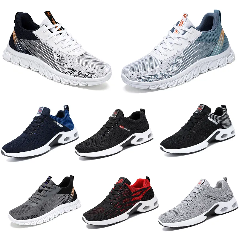 Running Shoes New Women Men Hiking Flat Shoes Soft Sole Fashion White Black Pink Bule Comfortable Sports D 26