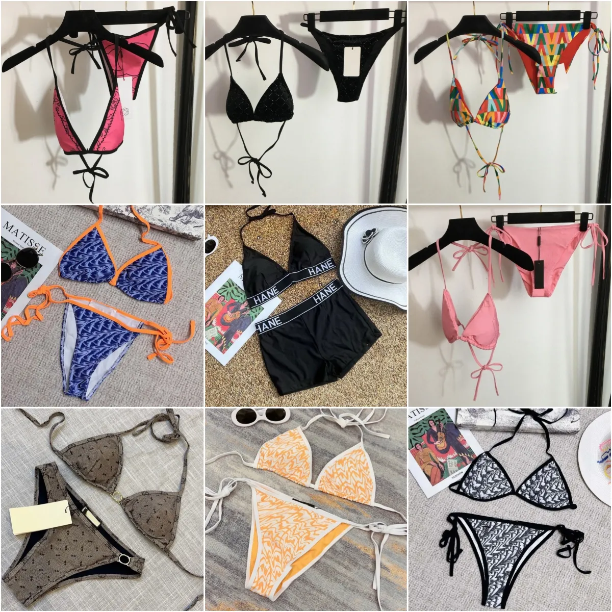 Nowy odzież modowa List Pływa noszenia Kąciki kąpielowe Marka Marka Klasyczna projektant Dam Bikini Summer Beach garnitury