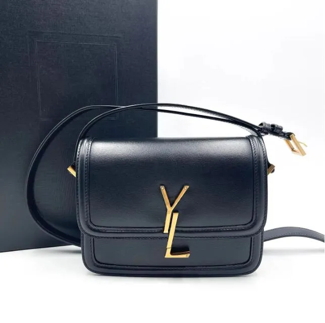 Luxurys-Handtasche Sunset Umhängetasche Spiegelqualität Designer-Tasche für Damen Herren Messenger-Ketten-Tragetasche Umhängetasche klassische Klappentasche Leder-Geldbörse Geldbörse Clutch schwarze Tasche