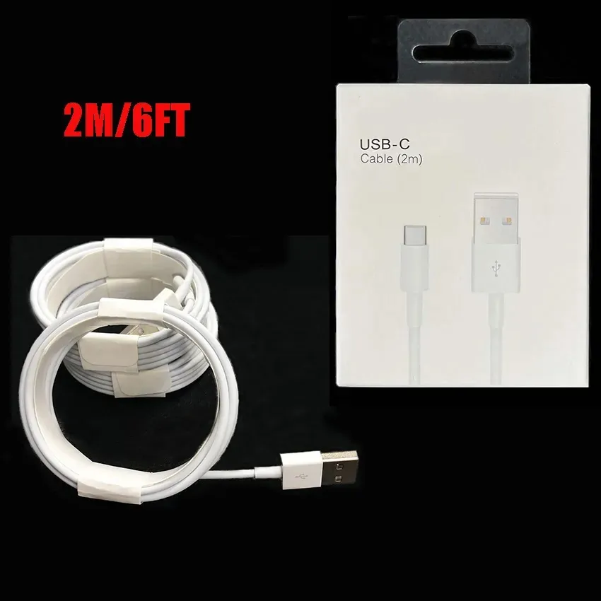 Câble de chargeur de téléphone 1m 2m câble USB micro USB-C haute vitesse câble de chargeur de synchronisation de données avec boîte de vente au détail