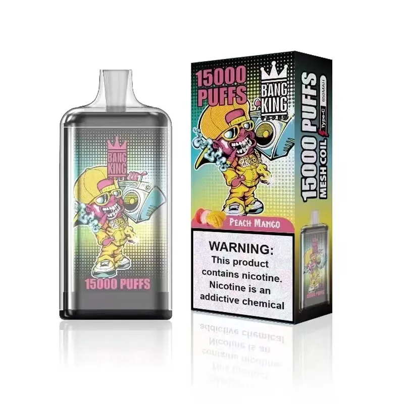 vapor Bar BANG KING 15000 sbuffi vapes usa e getta sigaretta elettrica 25 ml Type-C vapori usa e getta ricaricabili 2% 5% nic e 10 diversi gusti di succo mescolati in modo casuale