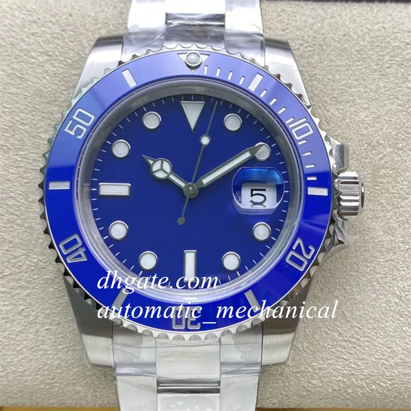 Vs Factory Mens Watch Ceramic Bezel 40mm Blue Dial Cal 3135 Movement Automatic Mechanical 116619 Luminous Sapphire Glass Eta Diving Super Version Sports Watches