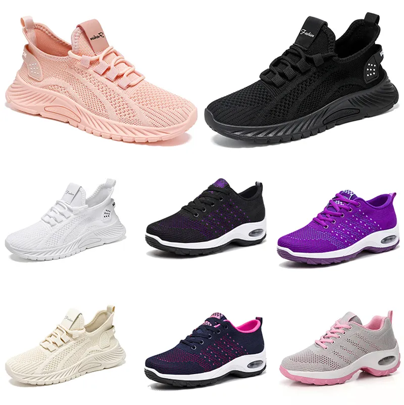 New men women shoes Hiking Running flat Shoes soft sole fashion white black pink bule comfortable sports E14 GAI