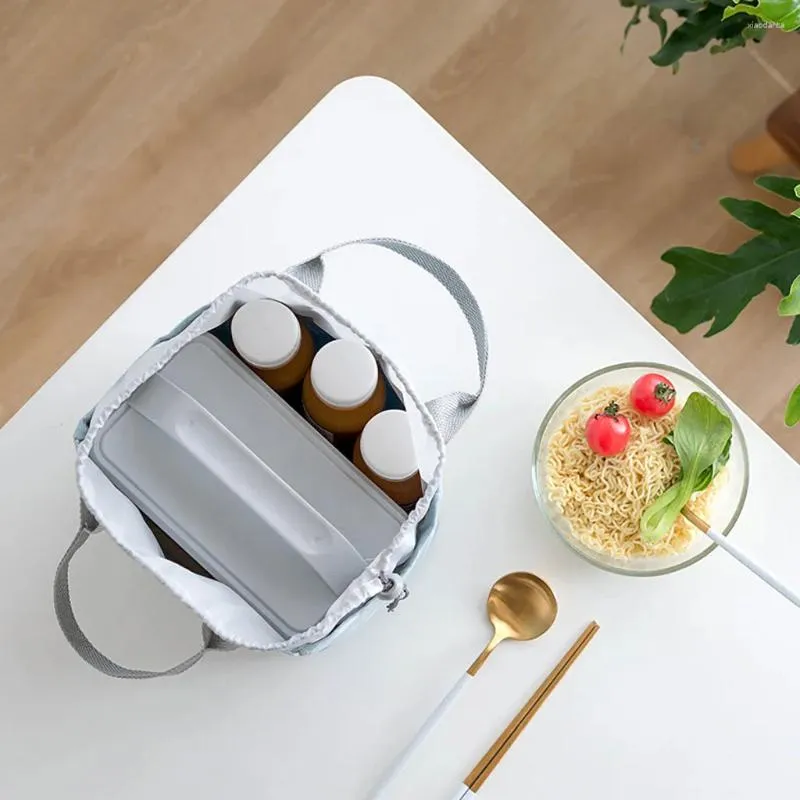 Dinnerware Lunch Bag Insulated Thermal Storage Portable Travel Working Bento Box Lightweight Thickened Cute Tools