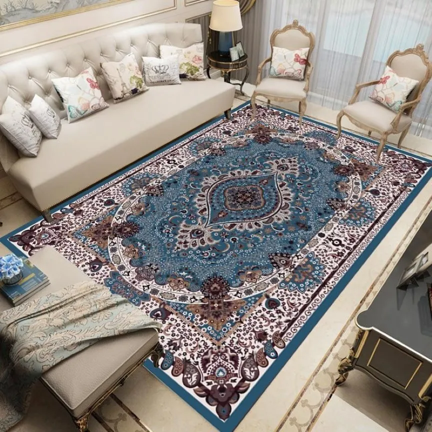 Tapis Er Boho Style persan grand pour salon décor à la maison géométrique grand tapis chambre ethnique sol Mat289f