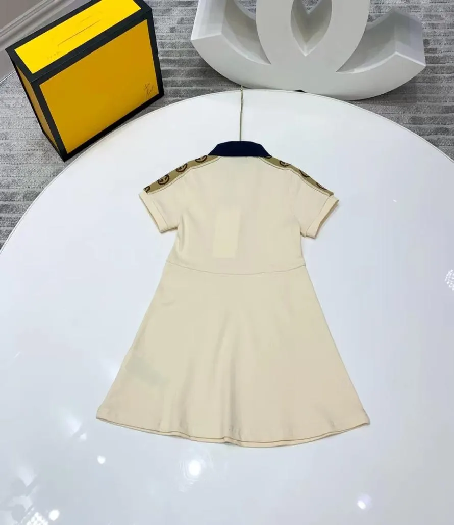 Summer Kid Dresses Set 110160cm Wedding Style Fashion Designer Boutique Clothes Cotton Materials Hela 20226007365