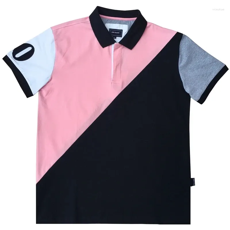 Мужские поло, распродажа, 2024, короткая рубашка-поло из ткани для мужчин, французский бренд, рубашки из джерси хорошего качества, большие размеры M